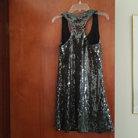 Pewter sequence racerback dress - Picture 2 of 7